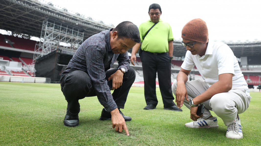 Mau Dipakai Konser, PSSI Tinjau Langsung Rumput Gelora Bung Karno